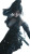 Ninja Girl Vinyl Car Decal Sticker – Waterproof & UV-Resistant 8"