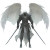 Winged Knight V8 Vinyl Car Decal Sticker – Waterproof & UV-Resistant 8"