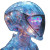Alien Glass Queen Vinyl Car Decal Sticker – Waterproof & UV-Resistant 8"
