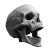 Scary Sideways Skull Vinyl Car Decal Sticker – Waterproof & UV-Resistant 