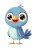 Cute Blue Bird Vinyl Car Decal Sticker – Waterproof & UV-Resistant 8"