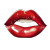 Red Shiny Lips Vinyl Car Decal Sticker – Waterproof & UV-Resistant 8"
