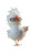 Fluffy Chicken Tea Vinyl Car Decal Sticker – Waterproof & UV-Resistant 8"