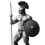 Muscular Hoplite Warrior Vinyl Car Decal Sticker – Waterproof & UV-Resistant 8"