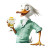 Suave Duck Vinyl Car Decal Sticker – Waterproof & UV-Resistant 8"
