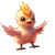 Fiery Torchic Scene Vinyl Car Decal Sticker – Waterproof & UV-Resistant 8"