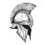 Sparta Helm Tattoo Vinyl Car Decal Sticker – Waterproof & UV-Resistant 8"