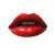 Red Lips Illustration Vinyl Car Decal Sticker – Waterproof & UV-Resistant 8"