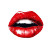 Lips Print Vinyl Car Decal Sticker – Waterproof & UV-Resistant 8"