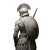 Greek Warrior Statue V6 Vinyl Car Decal Sticker – Waterproof & UV-Resistant 8"