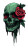 Gothic Skull Rose Vinyl Car Decal Sticker – Waterproof & UV-Resistant 8"