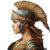 Athena Warrior Portrait Vinyl Car Decal Sticker – Waterproof & UV-Resistant 8"