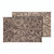 Faulkner Patio Mat | Swirl Design, Reversible Polypropylene Fabric | Lightweight, UV Resistant, Ideal for Camping, Tailgating, Boating | 68" x 36" Brown/Beige