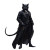 Tabaxi Vampire Vinyl Car Decal Sticker – Waterproof & UV-Resistant 8"