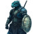 Dragonborn Spartan Soldier Vinyl Car Decal Sticker – Waterproof & UV-Resistant 8"