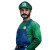 Luigi Cosplayer Vinyl Car Decal Sticker – Waterproof & UV-Resistant 8"