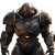 Space Warrior Armor Vinyl Car Decal Sticker – Waterproof & UV-Resistant 8"