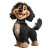 Happy Bernedoodle Vinyl Car Decal Sticker – Waterproof & UV-Resistant 8"