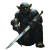 Scruffy Goblin Warrior Vinyl Car Decal Sticker – Waterproof & UV-Resistant 8"