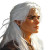 White-Haired Druid Vinyl Car Decal Sticker – Waterproof & UV-Resistant 8"