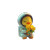 Astronaut Duck Offering Flowers Vinyl Car Decal Sticker – Waterproof & UV-Resistant 8"