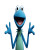 Blue Kermit Frog Vinyl Car Decal Sticker – Waterproof & UV-Resistant 8"