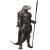 Lizardman Roman Warrior Vinyl Car Decal Sticker – Waterproof & UV-Resistant 8"