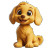 Golden Retriever Mascot Vinyl Car Decal Sticker – Waterproof & UV-Resistant 8"