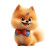 Joyful Pomeranian Dog Vinyl Car Decal Sticker – Waterproof & UV-Resistant 8"
