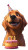 Golden Retriever Party Vinyl Car Decal Sticker – Waterproof & UV-Resistant 8"