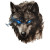 Blue-Eyed Wolf Vinyl Car Decal Sticker – Waterproof & UV-Resistant 8"