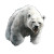 Fierce Snow Bear Vinyl Car Decal Sticker – Waterproof & UV-Resistant 8"