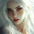 Enchanting White-Haired Woman Vinyl Car Decal Sticker – Waterproof & UV-Resistant 8"