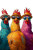 Chickens In Style Vinyl Car Decal Sticker – Waterproof & UV-Resistant 8"