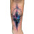Futuristic Rave Tattoo Vinyl Car Decal Sticker – Waterproof & UV-Resistant 8"