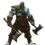 Axe-Wielding Goliath Vinyl Car Decal Sticker – Waterproof & UV-Resistant 8"