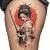 Geisha Sword Tattoo Vinyl Car Decal Sticker – Waterproof & UV-Resistant 8"
