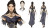 Asian Sorceress Design Vinyl Car Decal Sticker – Waterproof & UV-Resistant 8"