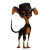 P.I. Pinscher Vinyl Car Decal Sticker – Waterproof & UV-Resistant 8"