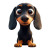 Dachshund Dog Vinyl Car Decal Sticker – Waterproof & UV-Resistant 8"