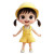 Cheerful Pixar Girl Vinyl Car Decal Sticker – Waterproof & UV-Resistant 8"