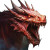Hellish Red Dragon Vinyl Car Decal Sticker – Waterproof & UV-Resistant 8"