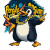 Penguin Shuffle Vinyl Car Decal Sticker – Waterproof & UV-Resistant 8"