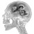 Mechanical Skull X-Ray Vinyl Car Decal Sticker – Waterproof & UV-Resistant 8"