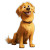 Happy Golden Retriever V8 Vinyl Car Decal Sticker – Waterproof & UV-Resistant 8"
