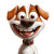 Crazy Cartoon Dog V2 Vinyl Car Decal Sticker – Waterproof & UV-Resistant 8"