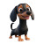 Cute Cartoon Dachshund V3 Vinyl Car Decal Sticker – Waterproof & UV-Resistant 8"