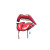 Sassy Lip Logo Vinyl Car Decal Sticker – Waterproof & UV-Resistant 8"