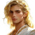 Male Blonde Goddess Vinyl Car Decal Sticker – Waterproof & UV-Resistant 8"