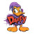Daffy Graffiti Logo Vinyl Car Decal Sticker – Waterproof & UV-Resistant 8"